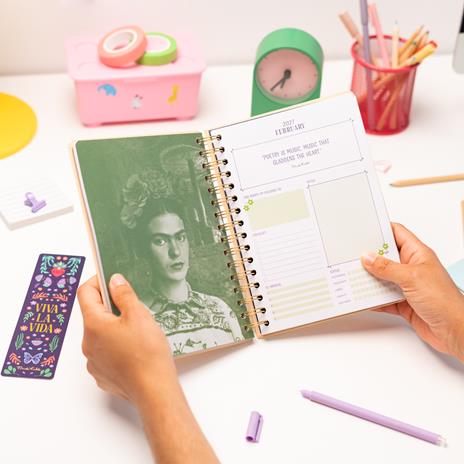 Diario scolastico 2026-2027 12 mesi settimanale A5 Frida Kahlo - 6