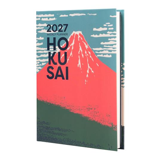 Diario scolastico 2026-2027 17 mesi settimanale cucita Hokusai
