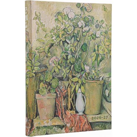 Agenda 2027 18 mesi, Cezannes Terracotta Pots and Flowers, Midi, Horizontal