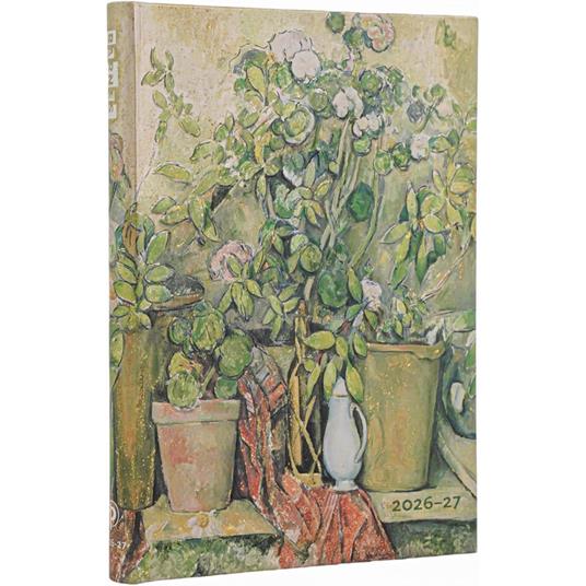 Agenda 2027 18 mesi, Cezannes Terracotta Pots and Flowers, Midi, Horizontal