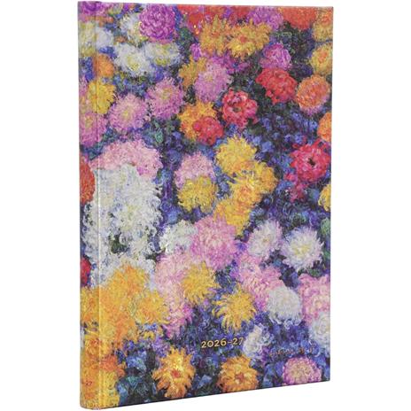 Agenda 2027 18 mesi, Monets Chrysanthemums, Midi, Horizontal
