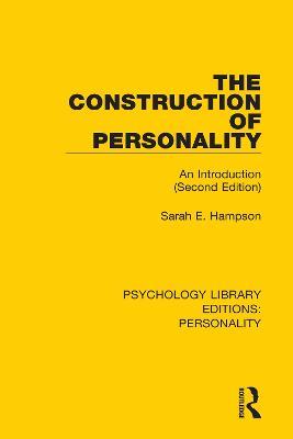 The Construction of Personality: An Introduction (Second Edition) - Sarah E. Hampson - cover