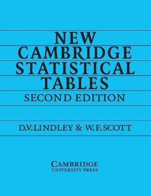New Cambridge Statistical Tables - D. V. Lindley,W. F. Scott - cover