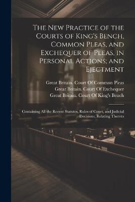 The New Practice of the Courts of King's Bench, Common Pleas, and Exchequer of Pleas, in Personal Actions; and Ejectment: Containing All the Recent Statutes, Rules of Court, and Judicial Decisions, Relating Thereto - William Tidd - cover
