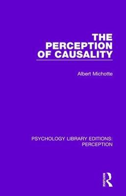 The Perception of Causality - Albert Michotte - cover