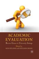 Academic Evaluation: Review Genres in University Settings - cover