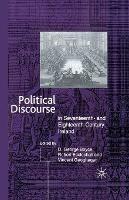 Political Discourse in Seventeenth- and Eighteenth-Century Ireland - D. G. Boyce,R. Eccleshall,V. Geoghegan - cover