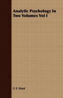 Analytic Psychology in Two Volumes Vol I - G F Stout - cover