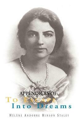 Appendices of: To Escape . . . . - Helene Hinson Staley - cover