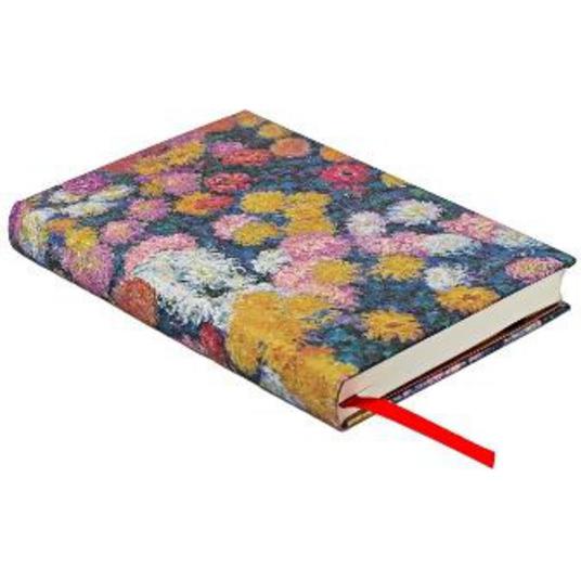 Diario taccuino a copertina rigida Paperblanks, Bianco, Mini, I Crisantemi di Monet, 9 x 14 cm