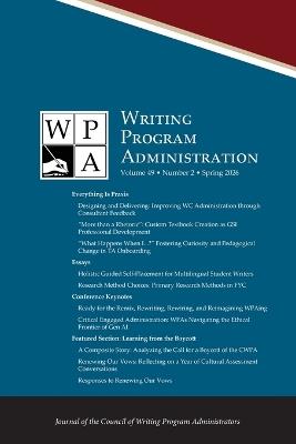 Wpa: Writing Program Administration 49.2 (Spring 2026) - cover
