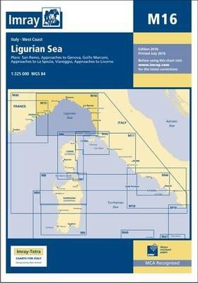 M16 Ligurian Sea - Imray M Series - cover