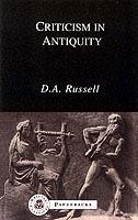Criticism in Antiquity - D. A. Russell - cover