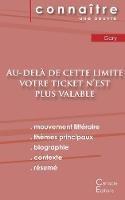 Libro in inglese Fiche de lecture Au-delà de cette limite votre ticket n'est plus valable (Analyse littéraire de référence et résumé complet)  - Romain Gary