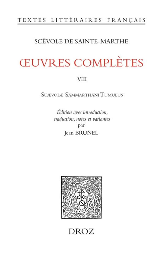 Œuvres complètes. T. VIII