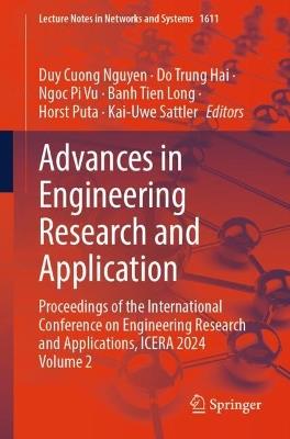 Advances in Engineering Research and Application: Proceedings of the International Conference on Engineering Research and Applications, ICERA 2024, Volume 2 - cover