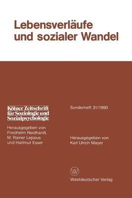 Lebensverläufe und sozialer Wandel - cover