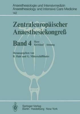 Zentraleuropäischer Anaesthesiekongreß: Herz Kreislauf · Atmung - cover