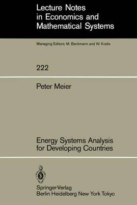 Energy Systems Analysis for Developing Countries - P. Meier - cover