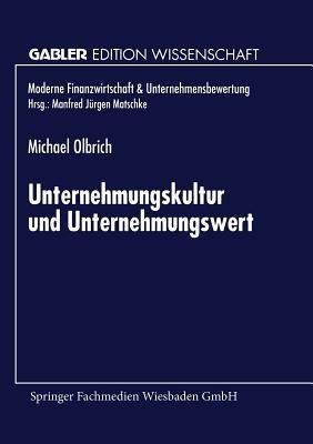 Unternehmungskultur und Unternehmungswert - cover
