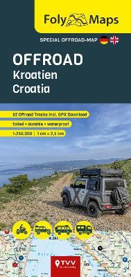 FolyMaps OFFROAD Croatia 1:250 000: Special map with over 80 off-road tracks - Martin Schempp - cover