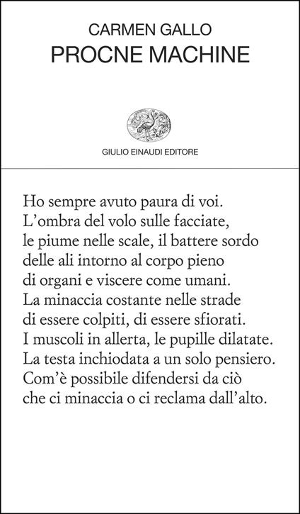 Procne Machine - Carmen Gallo - copertina