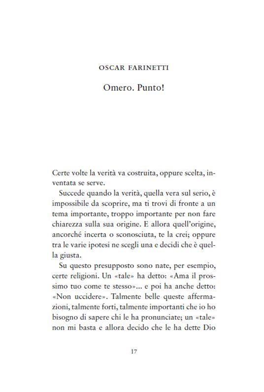 Omero non deve morire - Oscar Farinetti,Piercarlo Grimaldi - 2