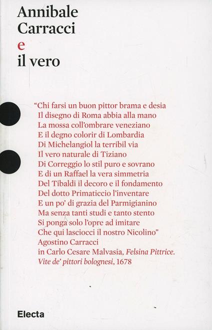 Annibale Carracci e il vero. Ediz. illustrata - Daniele Benati - copertina