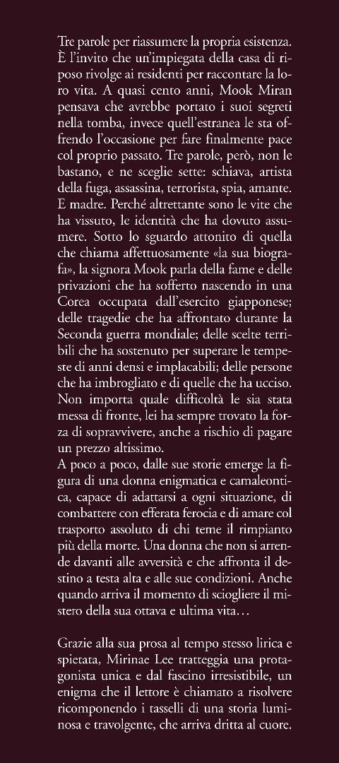 Le otto vite di una centenaria senza nome - Mirinae Lee - 4