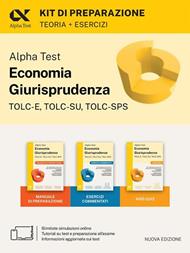 Alpha Test Economia Giurisprudenza TOLC-E, TOLC-SU, TOLC-SPS 2026-2027. Kit di preparazione. Per test di ammissione universitari. Con piattaforma e simulatore online