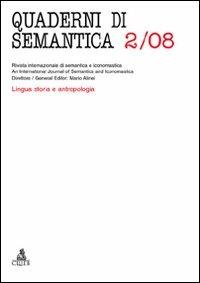 Quaderni di semantica (2009). Vol. 2 - copertina