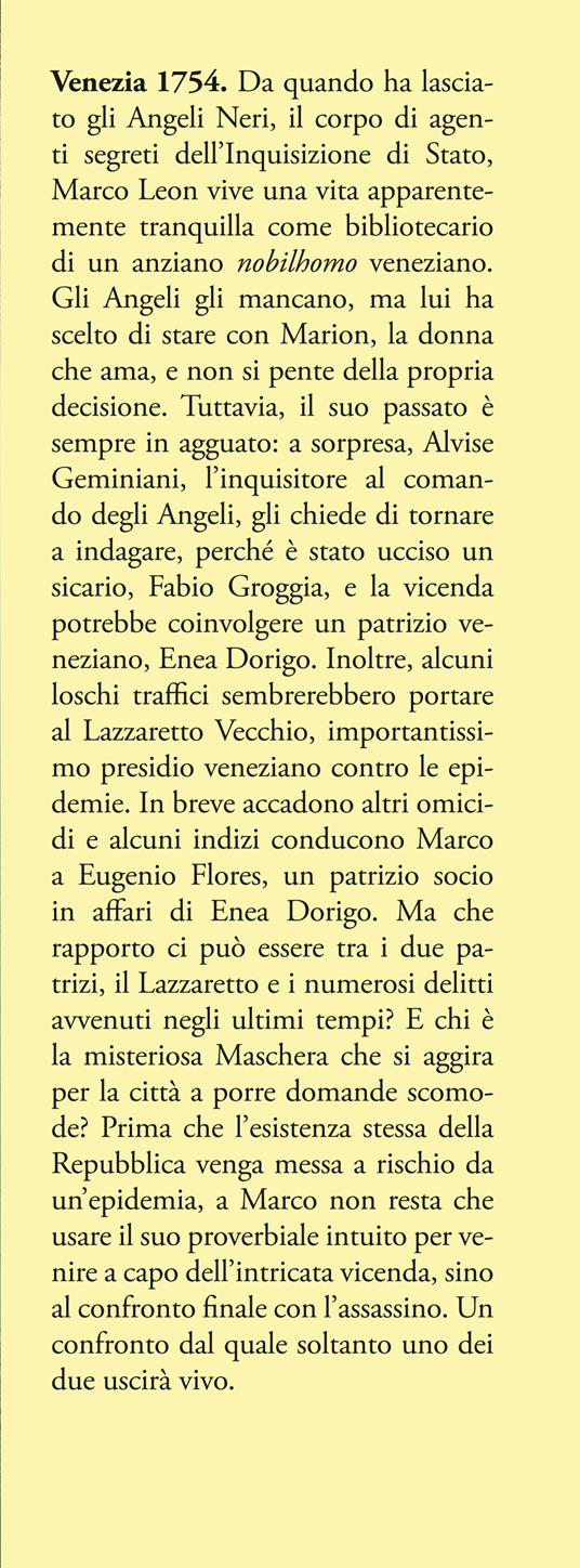 L'enigma della maschera. Venezia 1754. Un'indagine di Marco Leon, agente dell'Inquisizione di Stato - Paolo Lanzotti - 2