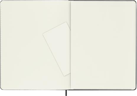 Taccuino Moleskine XL a righe copertina rigida nero. Black - 4