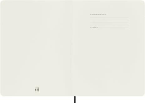 Taccuino Moleskine XL a righe copertina morbida nero. Black - 3