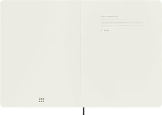 Taccuino Moleskine XL a righe copertina morbida nero. Black - 3