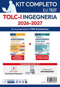 Libro TOLC-I 2026: Kit completo per il test di Ingegneria. Con software di simulazione e video lezioni 