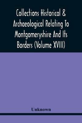 Collections Historical & Archaeological Relating To Montgomeryshire And Its Borders (Volume Xviii) - cover