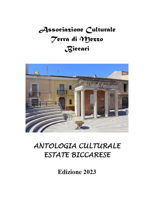 Antologia culturale estate biccarese 2023 - copertina