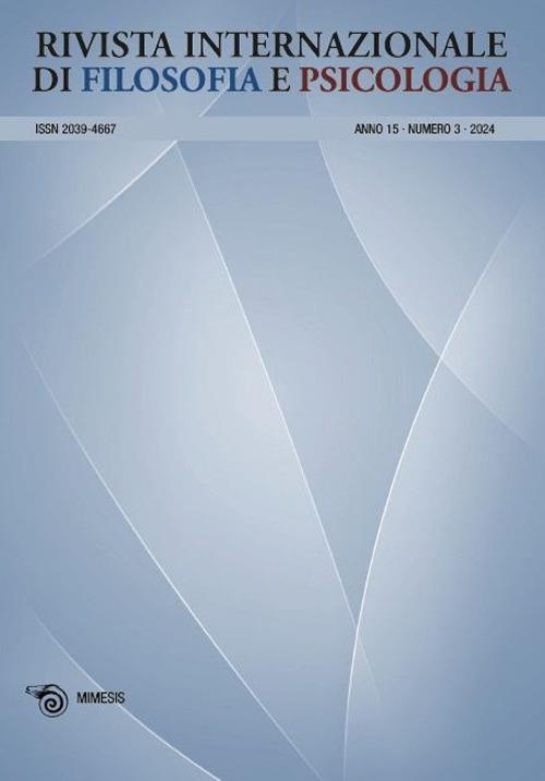 Rivista internazionale di filosofia e psicologia (2024). Ediz. bilingue. Vol. 3 - copertina