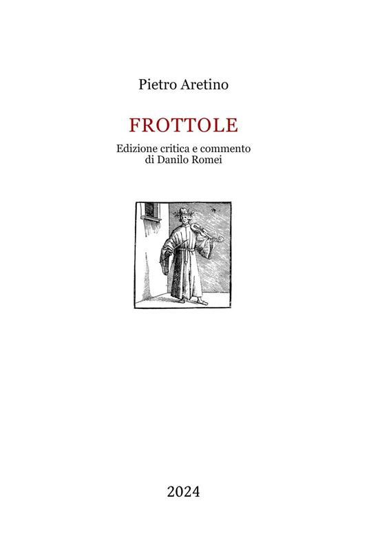 Frottole. Ediz. critica - Pietro Aretino - copertina