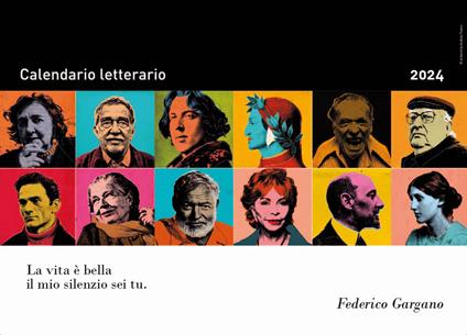 Calendario letterario 2024-Federico Gargano - Federico Gargano - copertina
