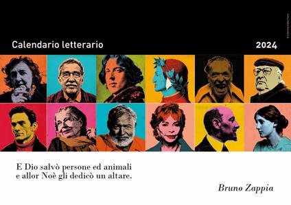 Calendario letterario 2024-Bruno Zappia - Bruno Zappia - copertina