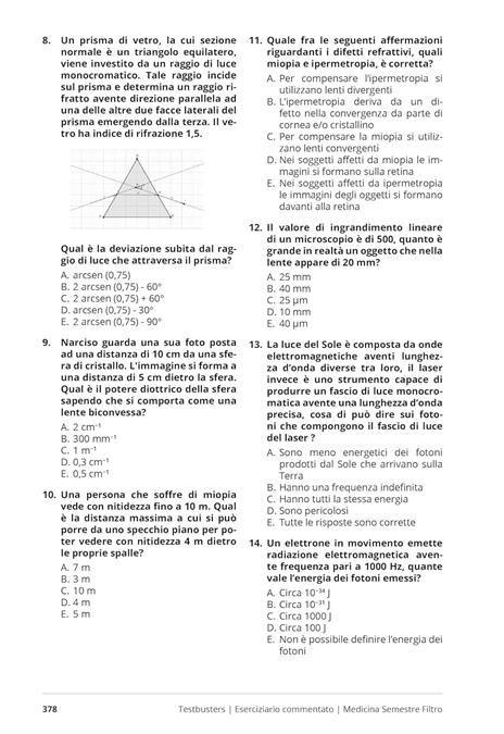 Testbusters. Semestre filtro Medicina 2025/2026. Eserciziario commentato. Preparazione per gli esami di chimica e propedeutica biochimica, biologia e fisica. Con simulatore Testbusters - 5