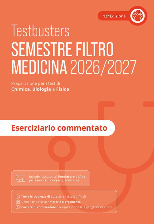 Testbusters. Eserciziario commentato. Semestre filtro 2026/2027 - copertina