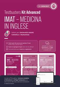 Libro Testbusters. IMAT. Medicina in inglese. Kit advanced. Con simulatore e app