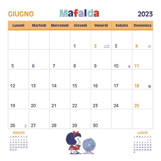 Mafalda. Calendario da parete 2023 - Quino - 2