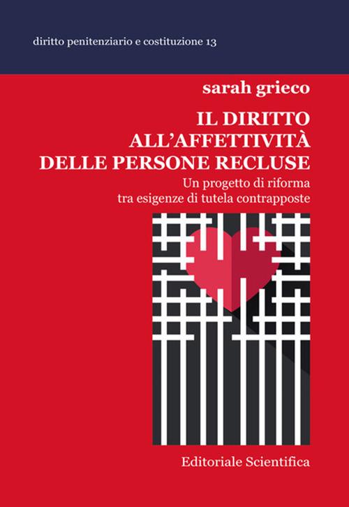 Il diritto all'affettività delle persone recluse. Un progetto di riforma tra esigenze di tutela contrapposte - Sarah Grieco - copertina