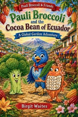 Pauli Broccoli and the Cocoa Bean of Ecuador: A Global Garden Adventure for Kids About Ecuador, Friendship, Spanish Words, Cacao, Chocolate, Culture, and Trying New Foods - Birgit Waites - cover