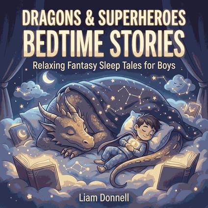 Dragons & Superheroes Bedtime Stories: Relaxing Fantasy Sleep Tales for Boys