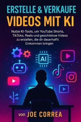 Erstelle & verkaufe Videos mit KI: Nutze KI-Tools, um YouTube Shorts, TikToks, Reels und gesichtslose Videos zu erstellen, die dir dauerhaft Einkommen bringen - Joe Correa - cover